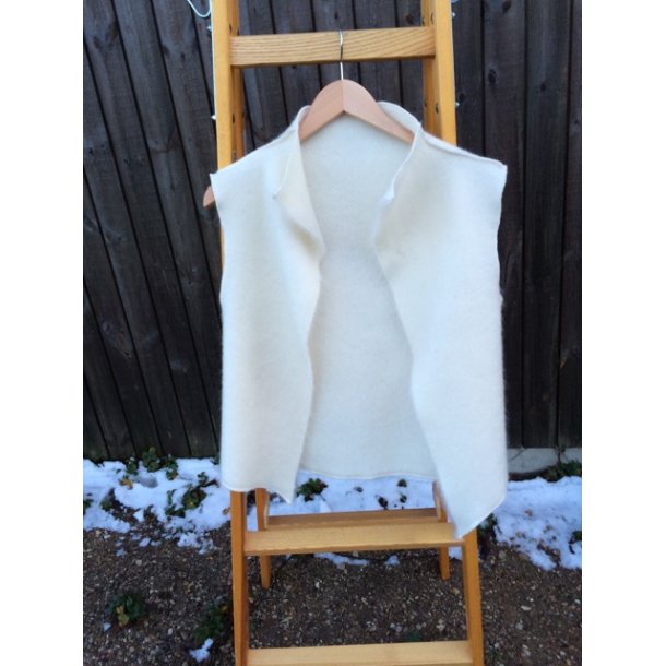 R�hvid Mohair vest