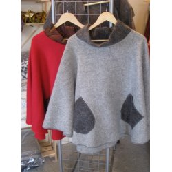 Poncho i mohair