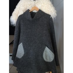 Poncho i mohair